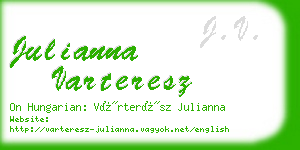 julianna varteresz business card
